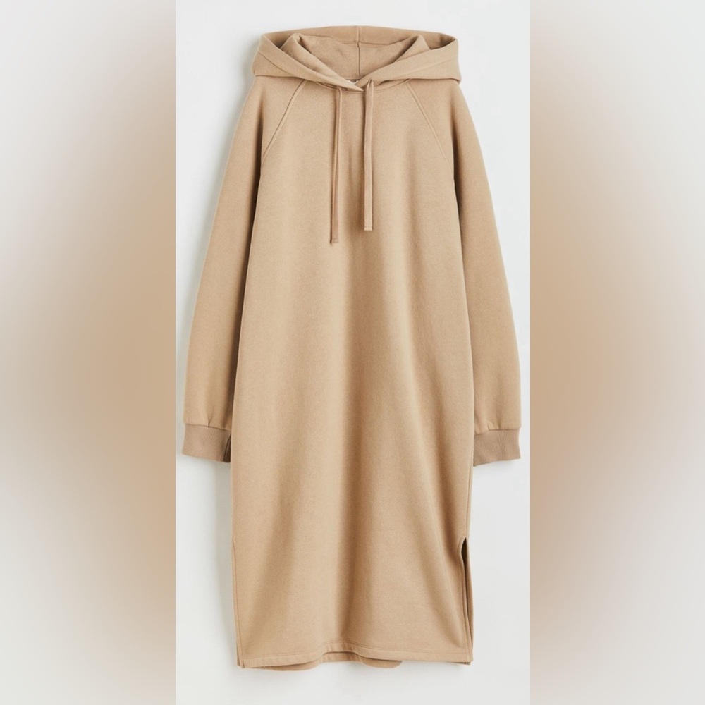 Cozy Tan Sweatshirt Dress H&M
